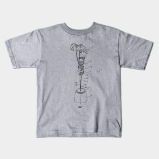 Coffee Moka Pot Patent Kids T-Shirt